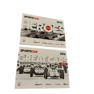 SportsCar SCCA Wall Calendar Lot 2015 & 2016 Racing Motorsports Decor Audi Honda
